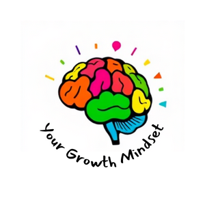 Your Growth Mindset - Colorful Brain Logo